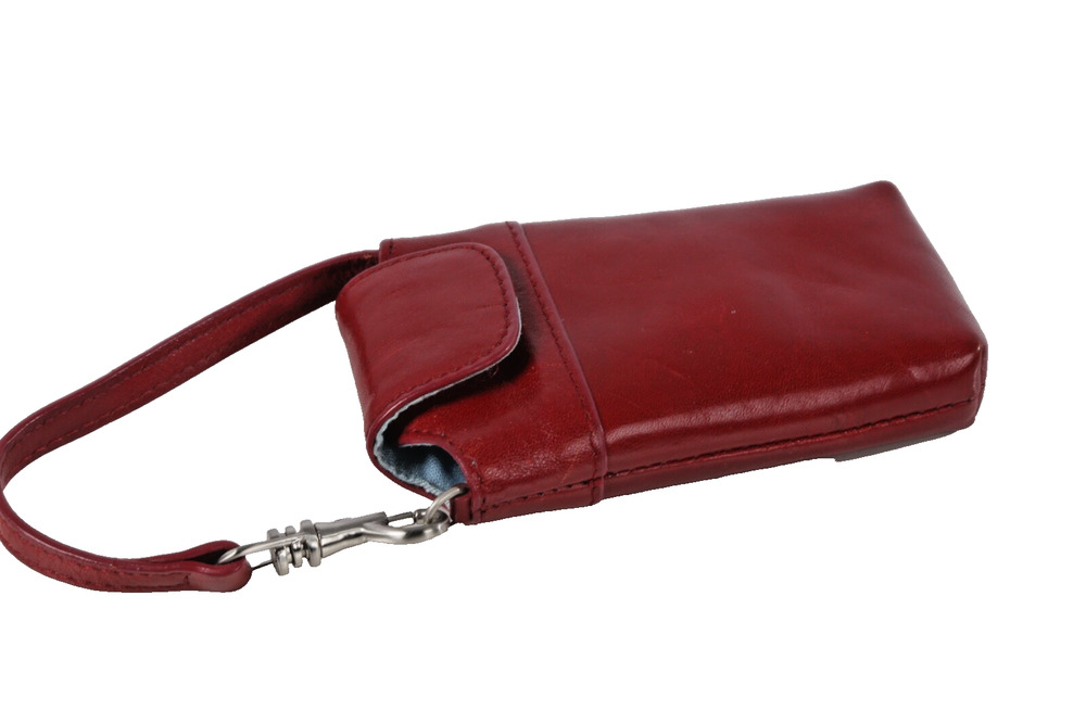 HOBO International Red Leather Travel Pouch